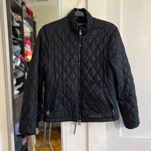 Marmot Quilted Fleece Lined Jacket in Black - Size S
